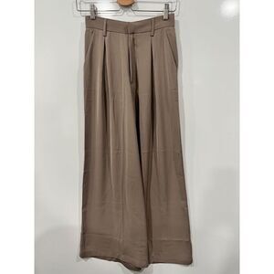 Boutique wide leg tan trousers women’s xs